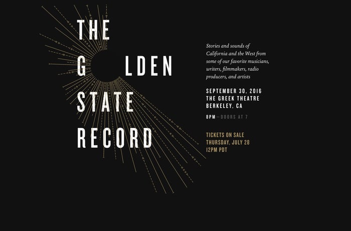 The Golden State Record website preview