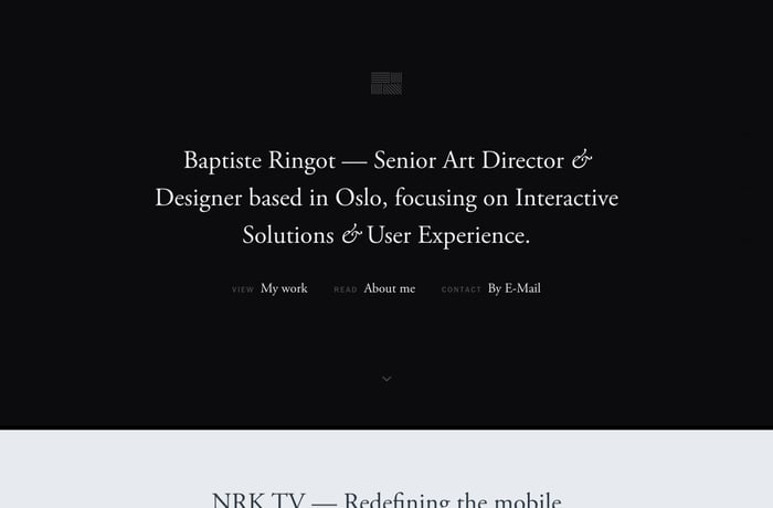 Baptiste Ringot website preview