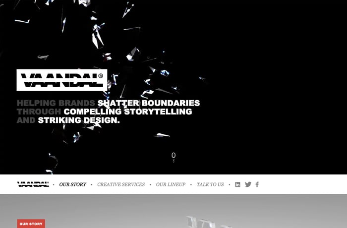 Vaandal website preview