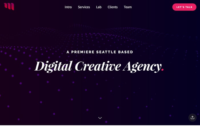 Mobius Agency website preview
