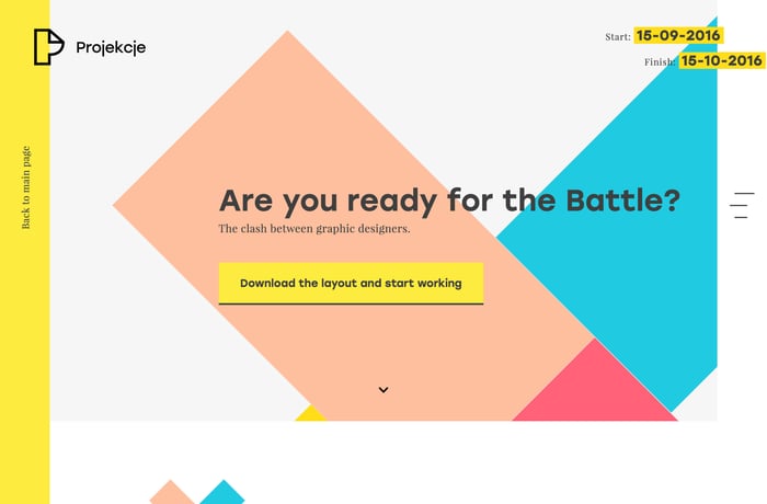 Projekcje – The Graphic Design Battles website preview