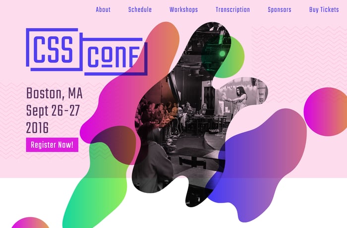 CSSConf US 2016 website preview
