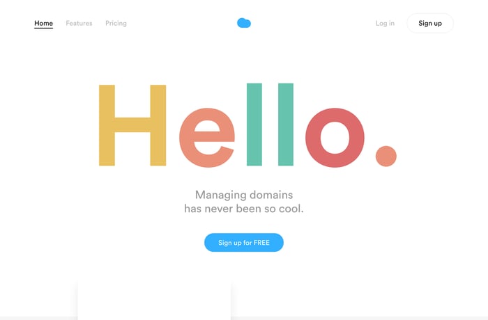 Nuage website preview
