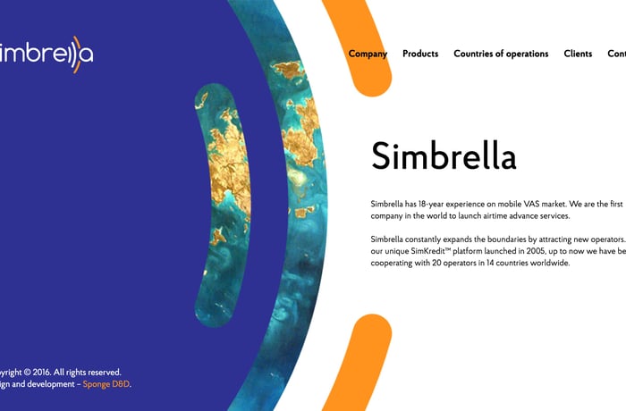 Simbrella website preview