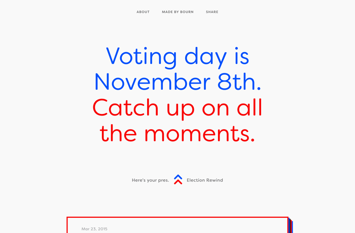 Election Rewind website preview