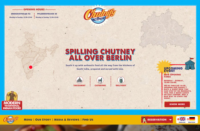 Chutnify website preview