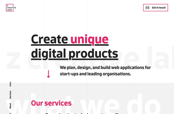 z creative labs website preview