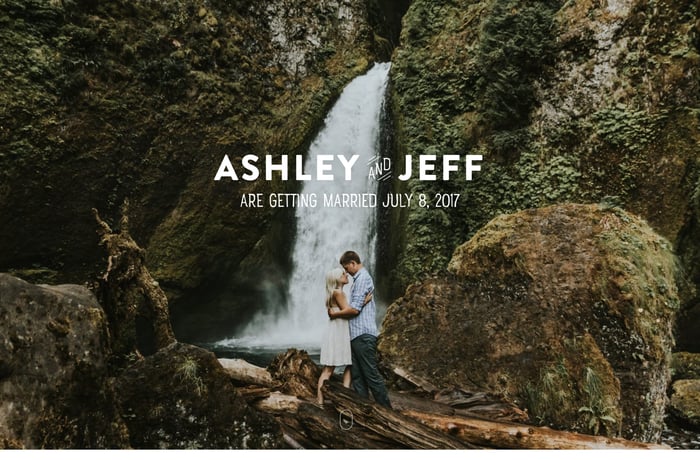 The Wedding of Ashley and Jeff website preview
