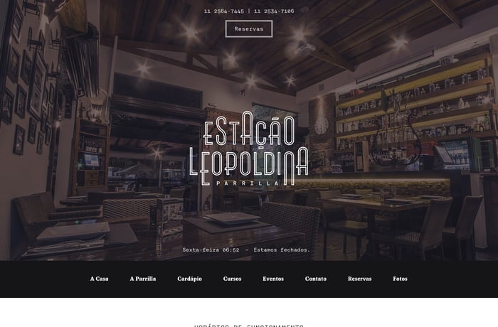 Estação Leopoldina website preview