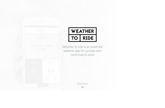 Weather to ride website preview