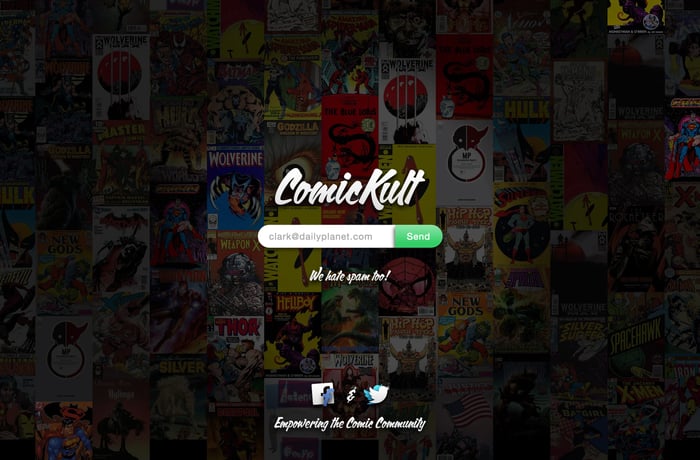 ComicKult website preview