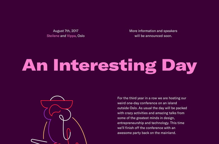 An Interesting Day website preview