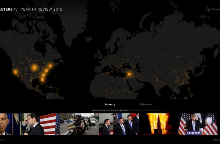 Reuters TV: 2016 Year in Review website preview