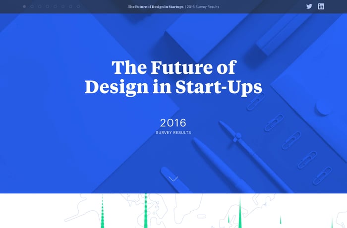 The Future of Design in Start-Ups website preview