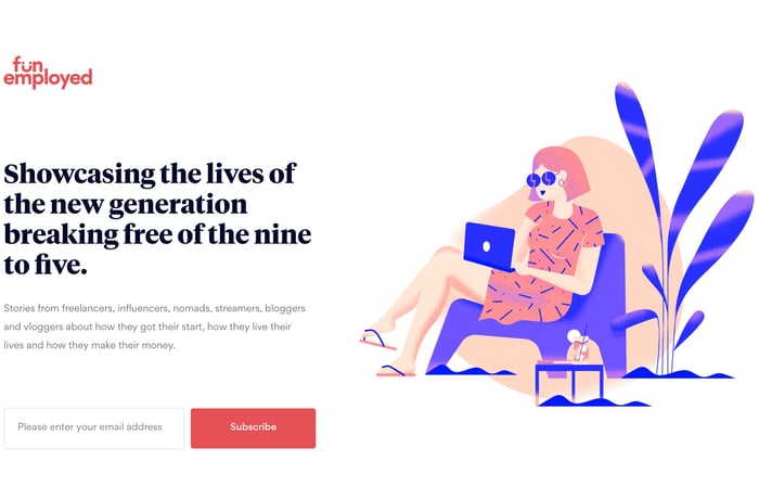 Funemployed website preview