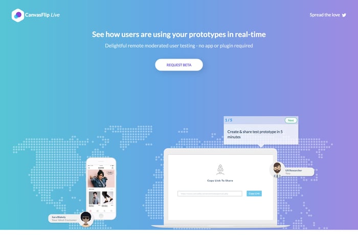 CanvasFlip Live website preview