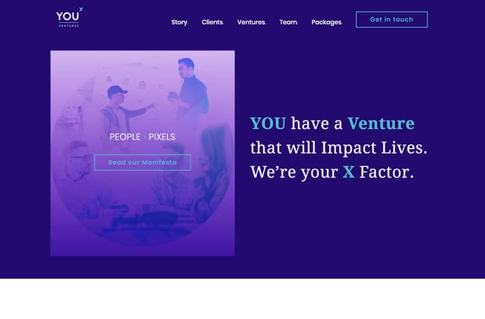 You X Ventures website preview