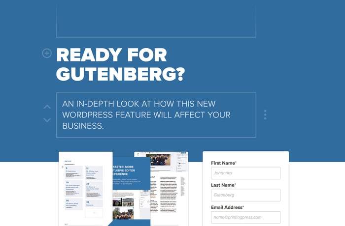 Gutenberg White Paper website preview
