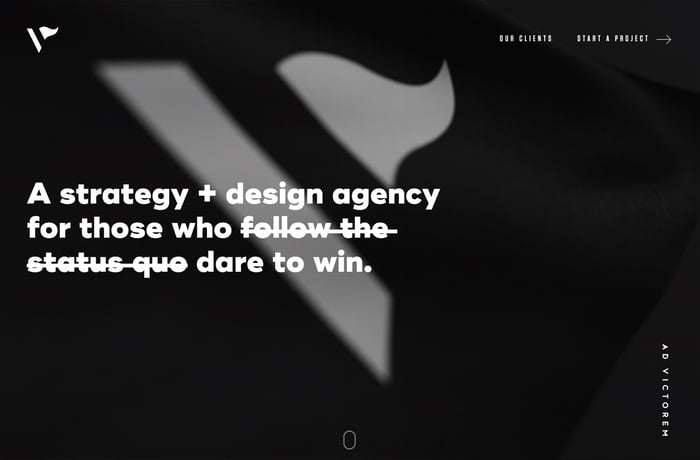 Ad Victorem website preview