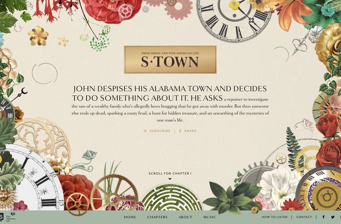 S-Town Podcast website preview