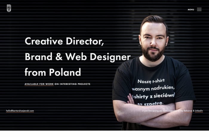 Bart Andrzejewski website preview