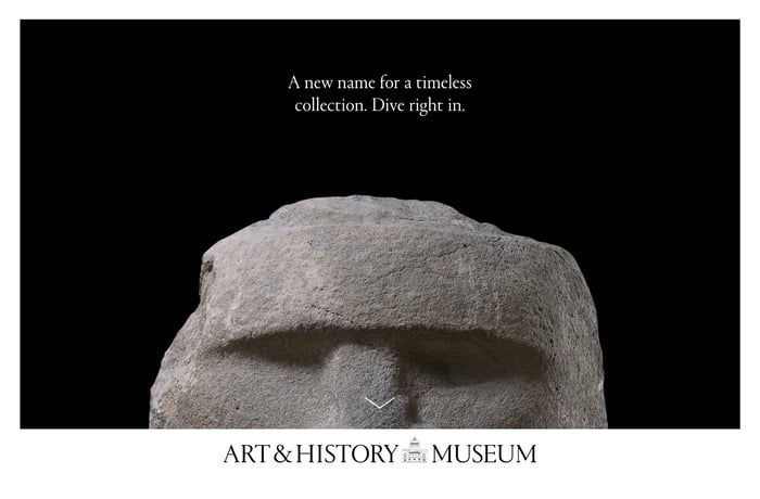 Art & History Museum website preview