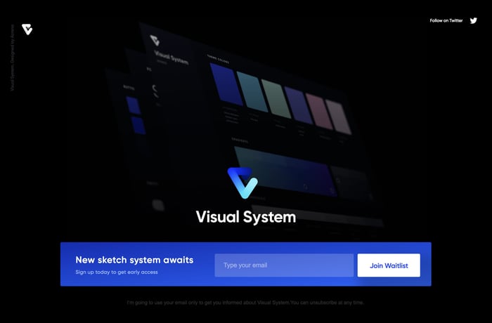 Visual System website preview