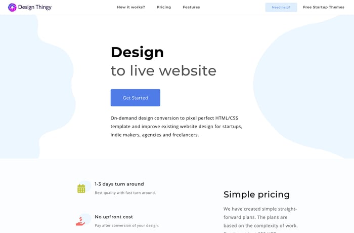 DesignThingy website preview