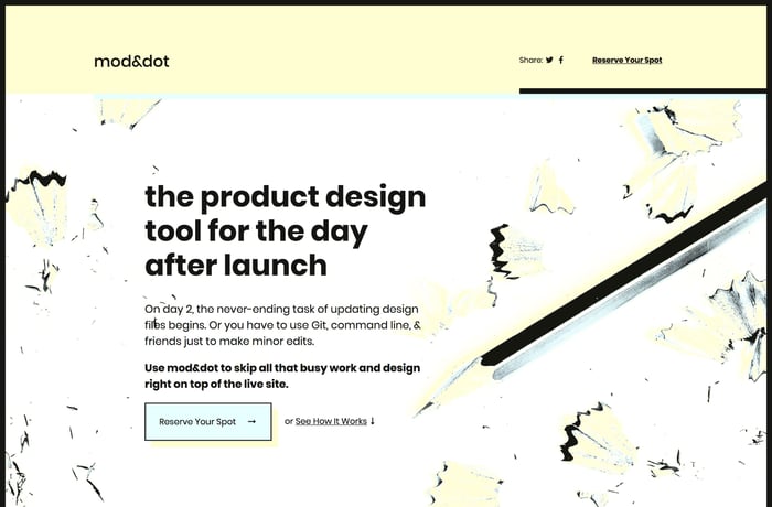 mod&dot website preview