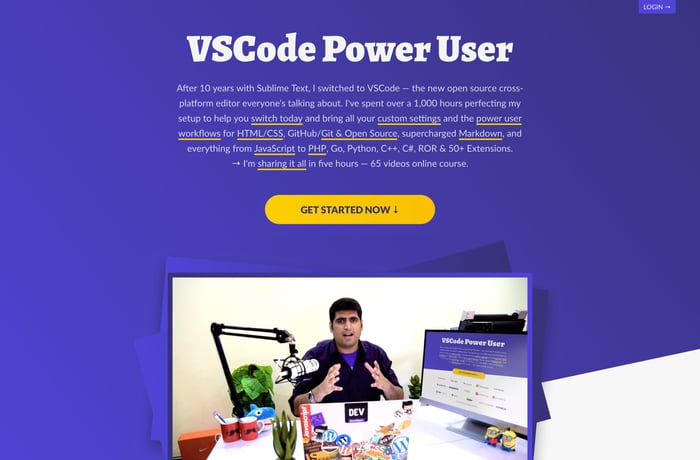 VSCode Power User website preview