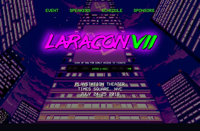 Laracon VII website preview