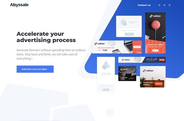 Abyssale website preview