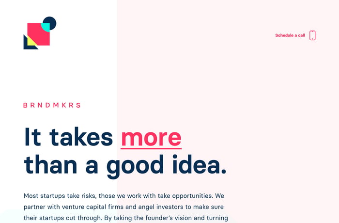 BRNDMKRS website preview