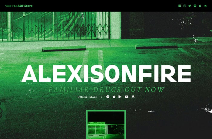 Alexisonfire website preview