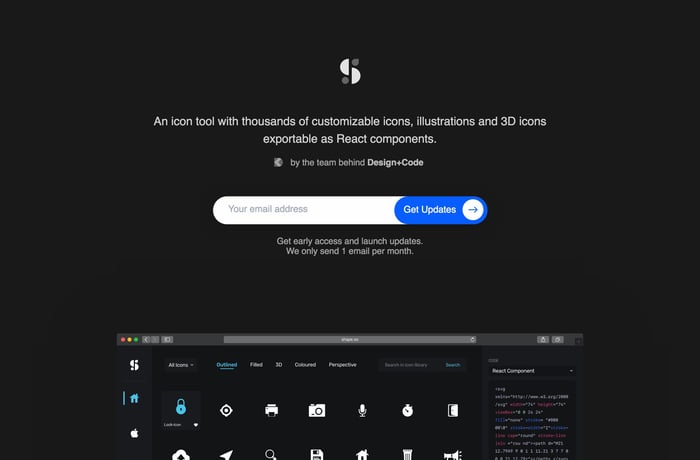 Shape website preview