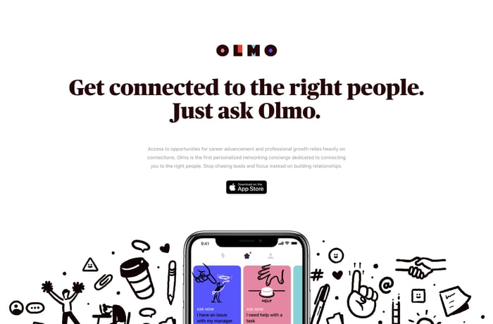 Olmo website preview