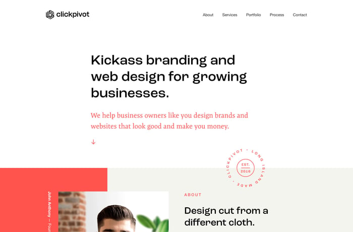 Clickpivot website preview