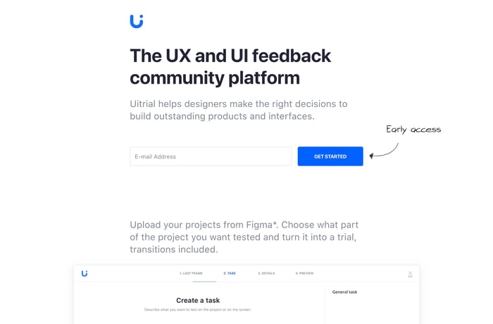 UITrial website preview