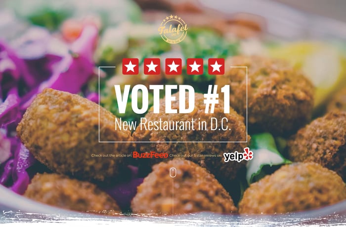 Falafel Inc website preview