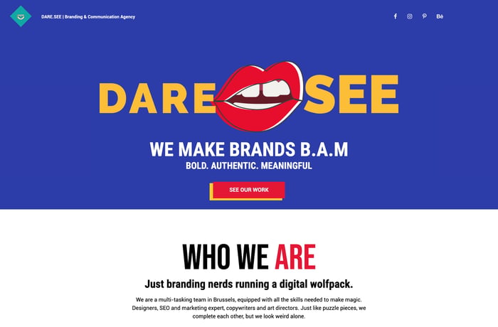 DARE.SEE website preview