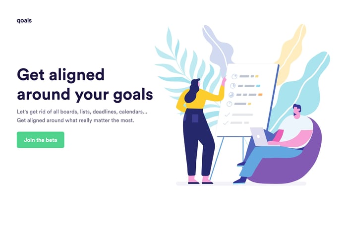 qoals website preview