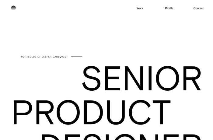 Jesper Dahlqvist website preview