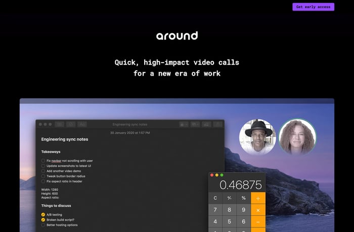 Around website preview