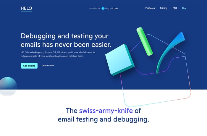 HELO website preview