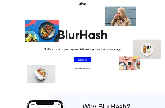 BlurHash website preview