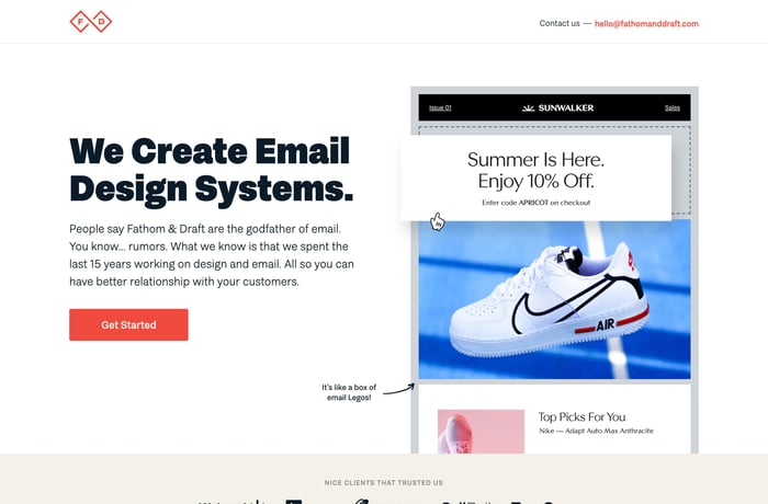 Email Design Systems website preview