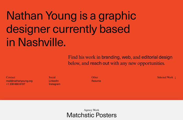 Nathan Young website preview