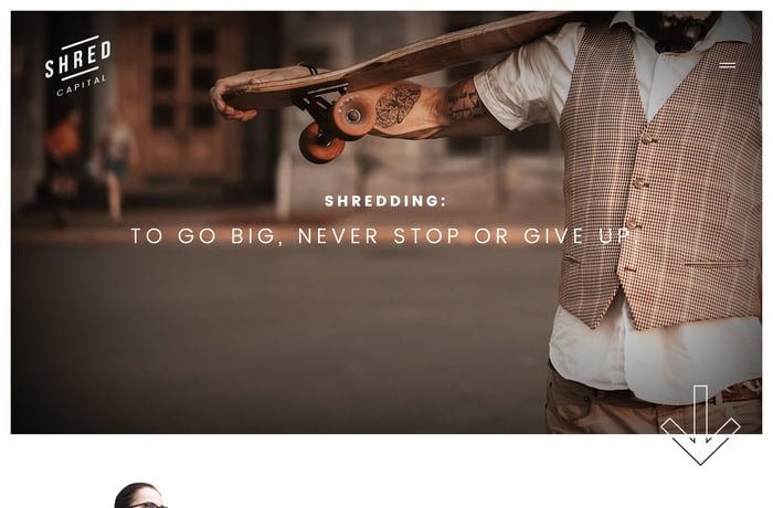 Shred Capital website preview