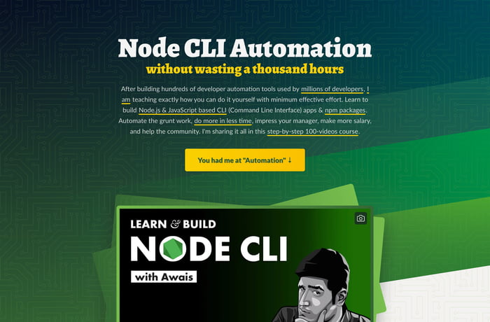 Node.js CLI website preview