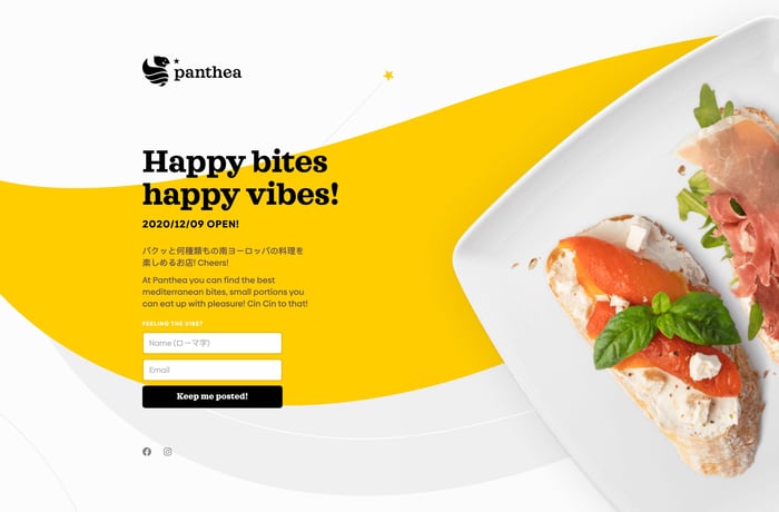 Panthea website preview